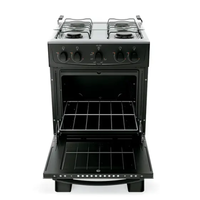 Fogão 4 Bocas Atlas Milão Mesa Inox Preto Fogão 4 Bocas Atlas Milão Mesa Inox Preto